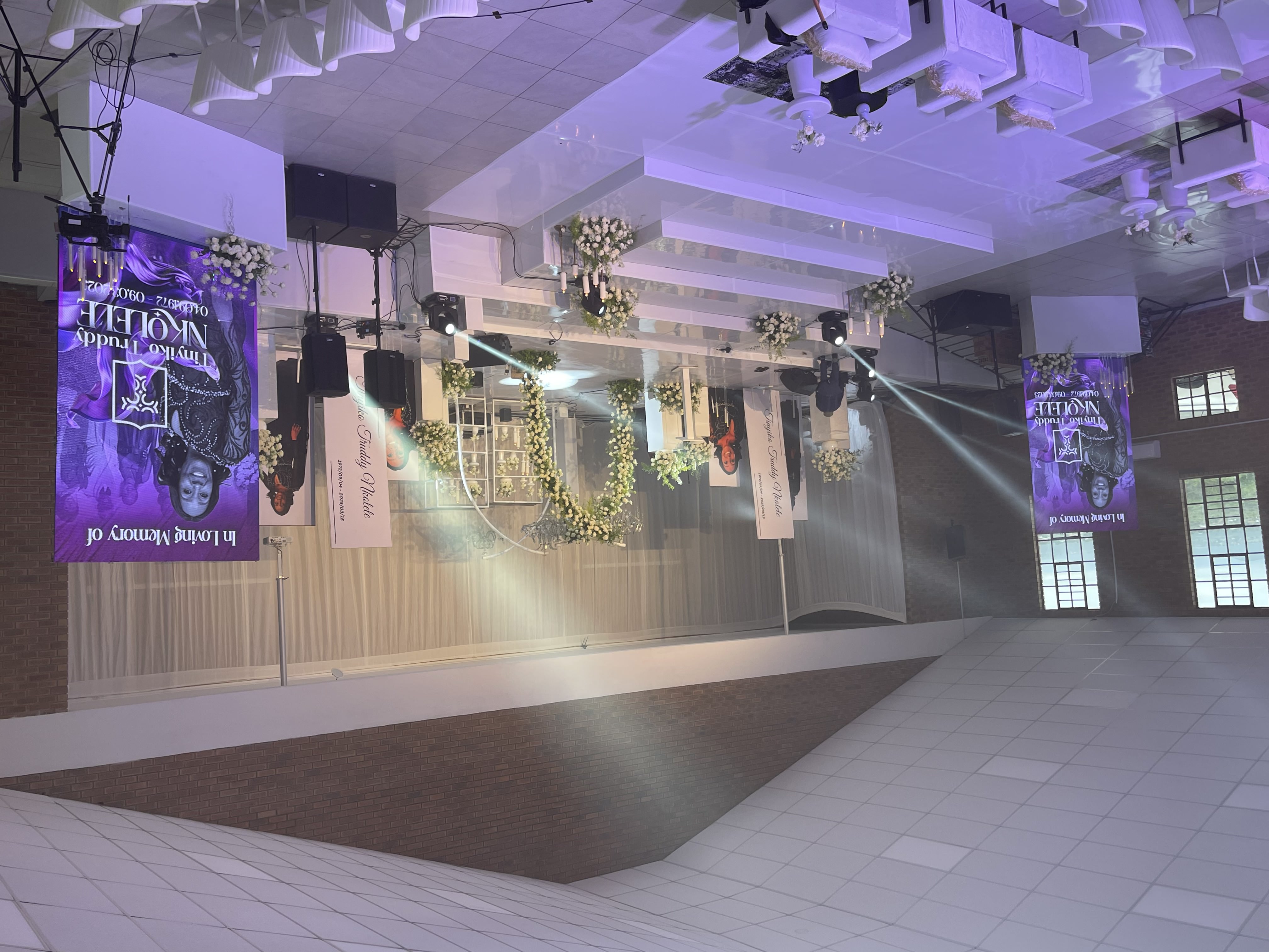 Family gathering with LED ambience