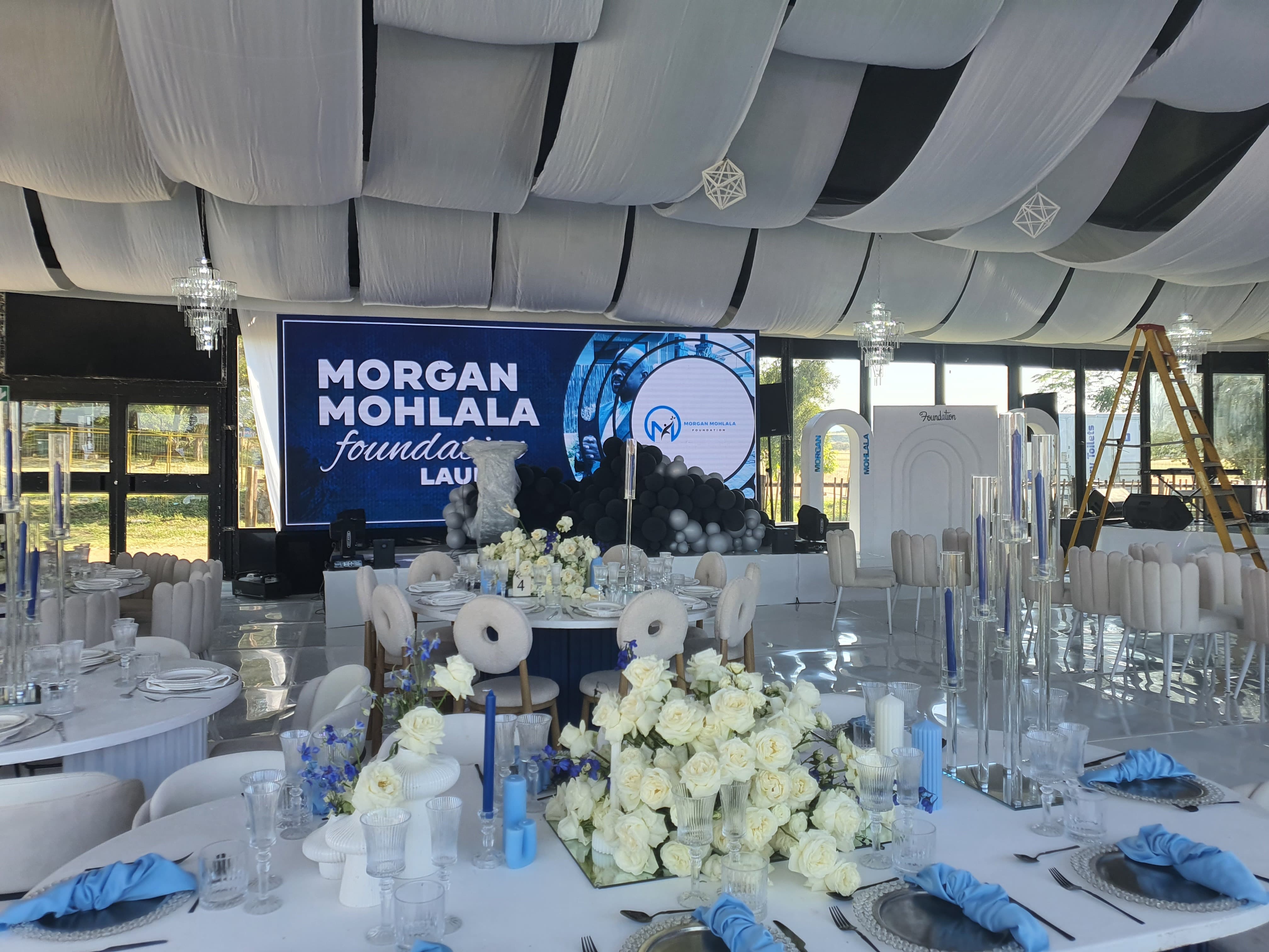 Private celebration with LED display wall